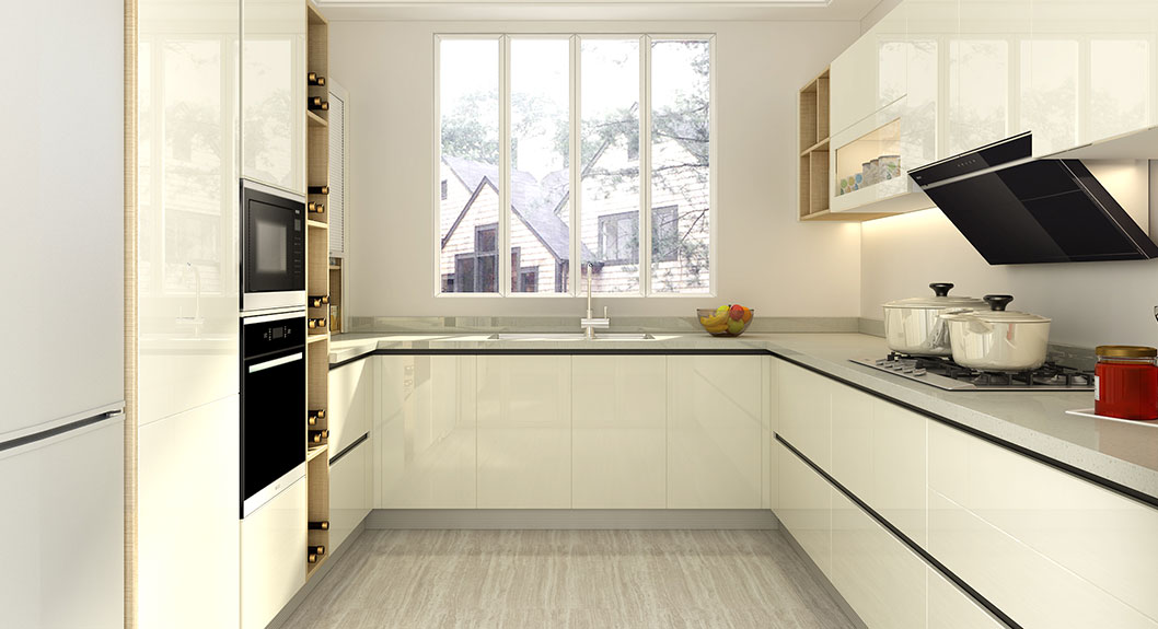 Small-U-Shaped-White-Lacquer-Kitchen-OP18-L01 (2)