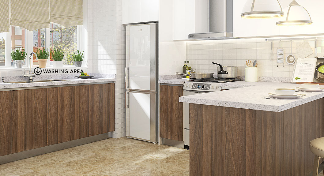 U-Shaped-White-Wood-Grain-Laminate-Kitchen-OP18-HPL05 (3)