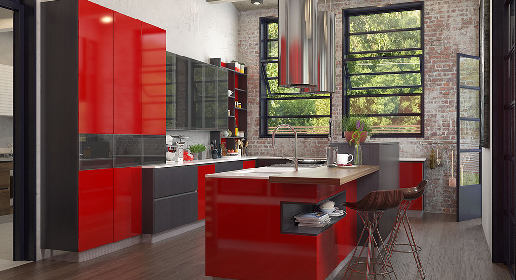 Modern-Red-Industrial-Style-Kitchen-Cabinet-OP16-L25 (1)