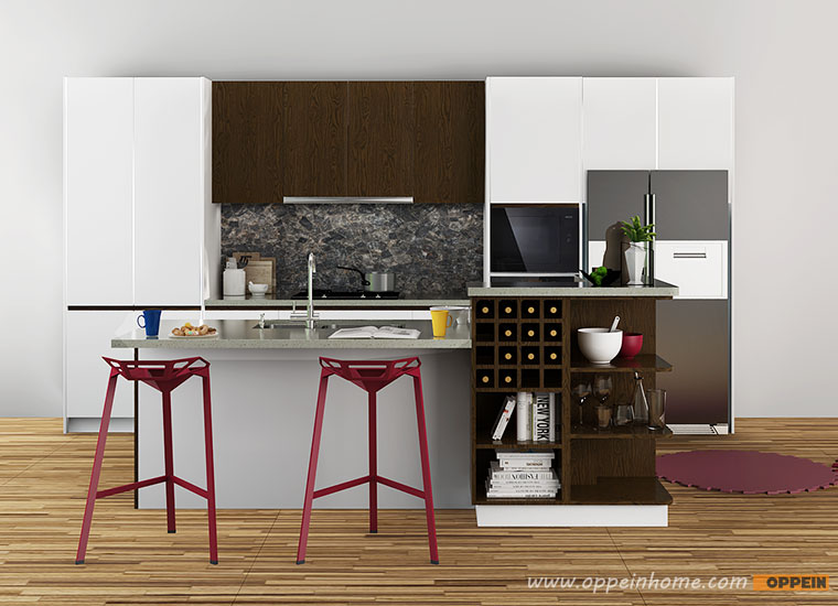 Oppein Kitchen In Africa Op16 L04 Modern Wood Matte Lacquer And