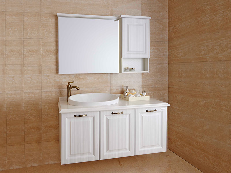 White Pvc Bathroom Cabinet Vanity