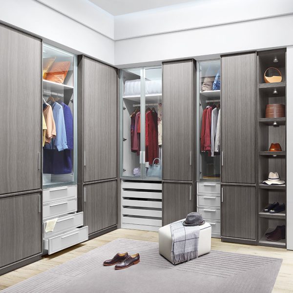 L Shape Walk-in Closet PLYJ17013-055
