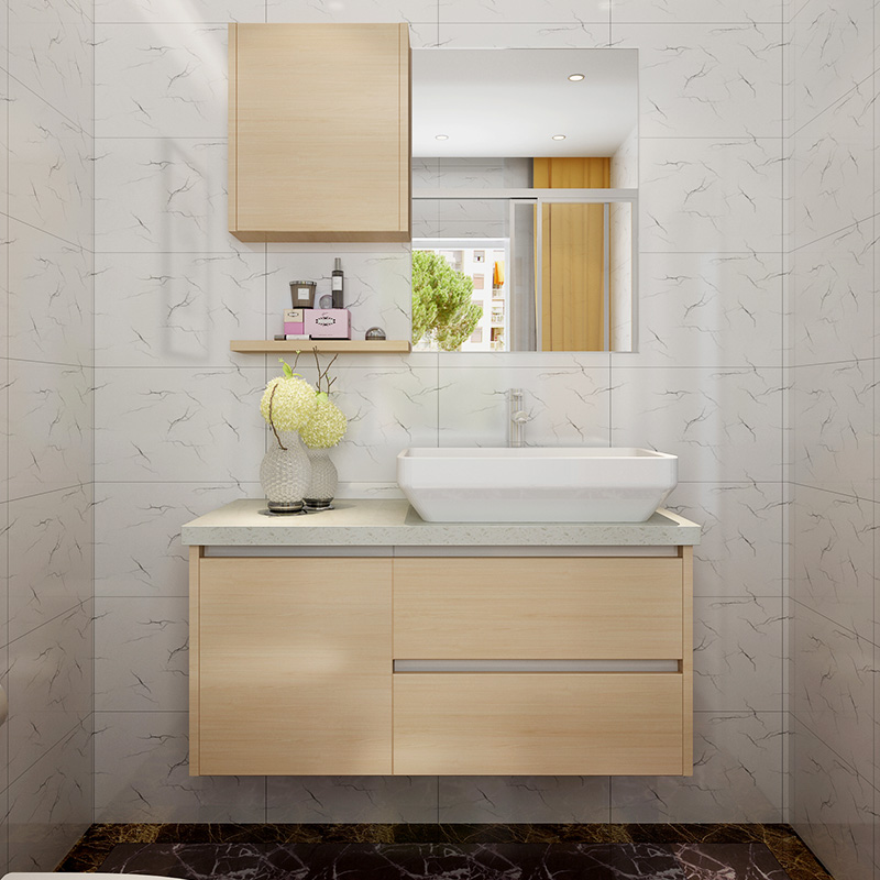 Oppein Kitchen In Africa Modern Simple Hpl Bathroom Cabinet Design Bc16 H01 - Modern Bathroom Cabinet Designs