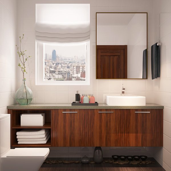 Smart Design of Wood Grain Bathroom Cabinet BC16-M01