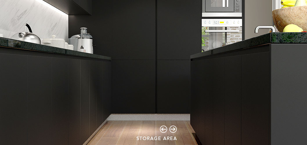 Modern-Stylish-Black-Matte-Lacquer-Kitchen-Cabinet-OP16-L14 (3)