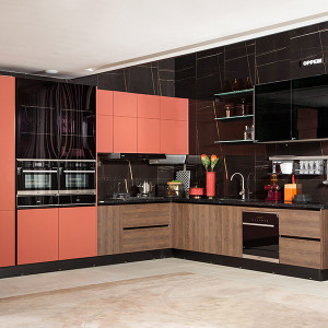 L-Shape-Modern-Red-PVC-Kitchen-PLCC19112