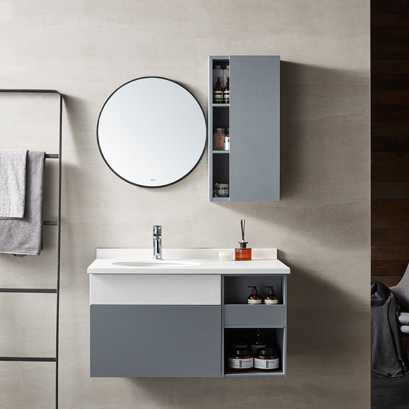 Modern Melamine Bathroom Mirror Cabinet, Small Bathroom Vanity Mirror Cabinet