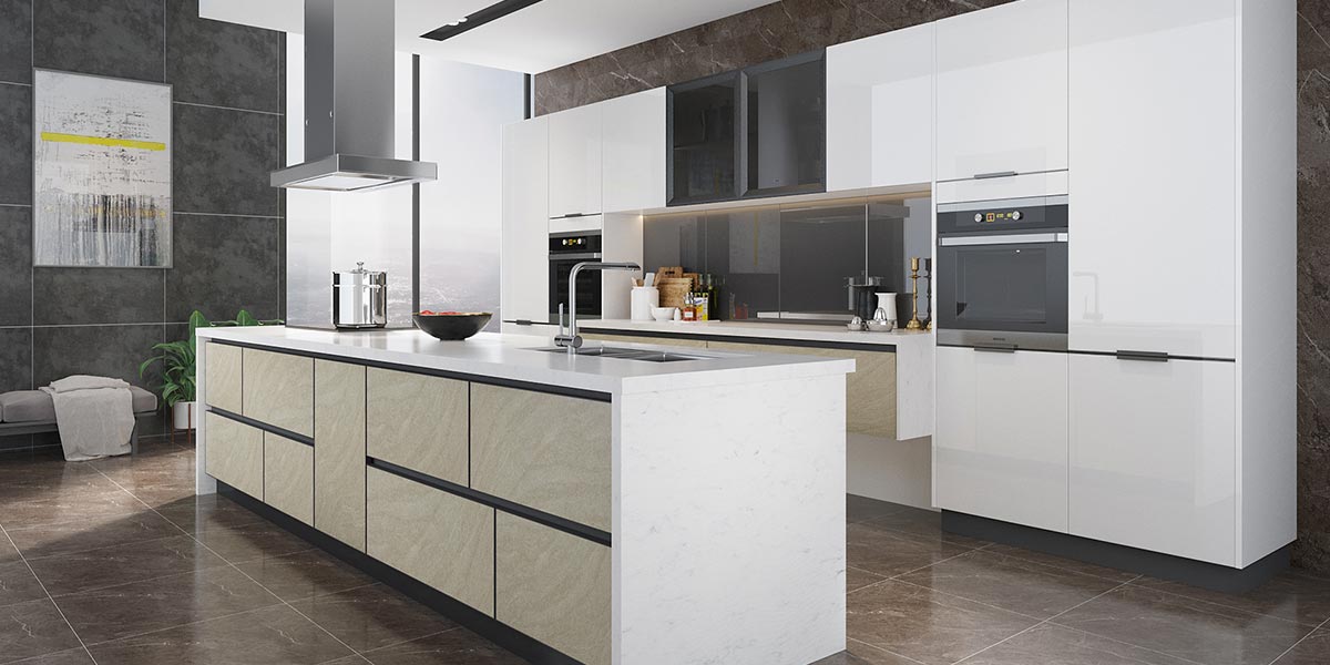 High Gloss White Lacquer Kitchen With, White Lacquer Kitchen Cabinets Images